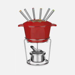 Chef’s Classic™ Enameled Cast Iron 13-Piece Fondue Set
