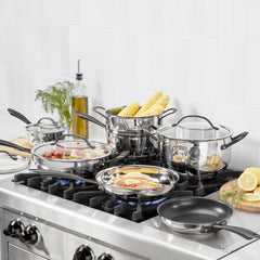 Radiant Pro Stainless with Brushed Titanium Finish 11-Pc Set