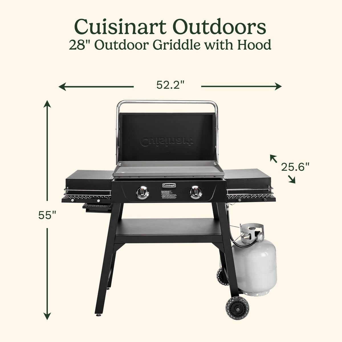 28" Outdoor Griddle with Hood