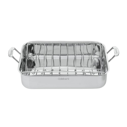 Chef's Classic™ Stainless 16" Roasting Pan with Rack